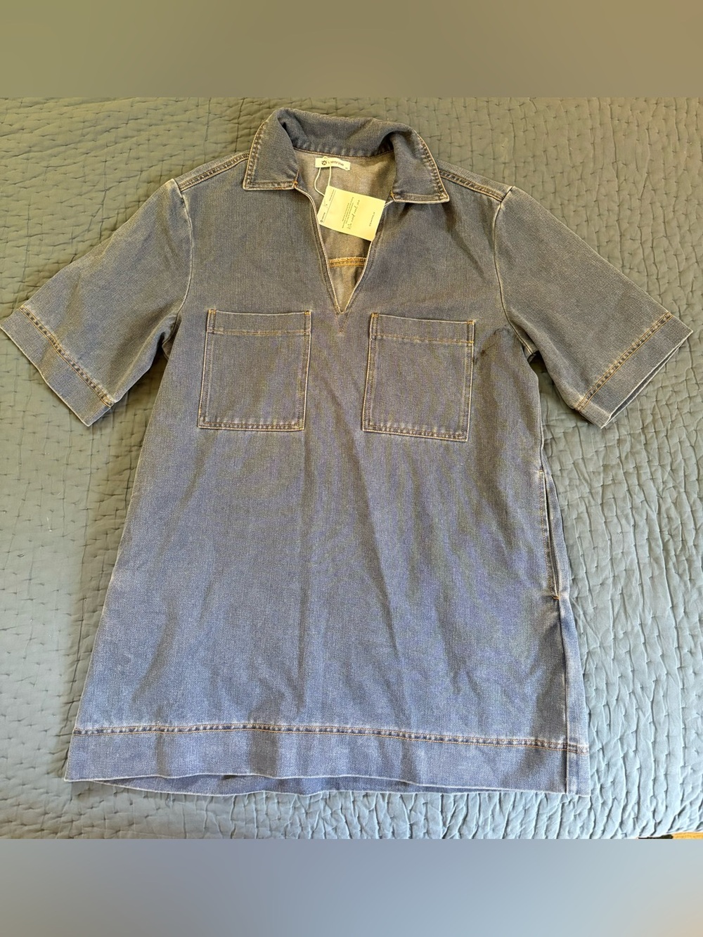 Women’s Denim Dress with Patch Pockets